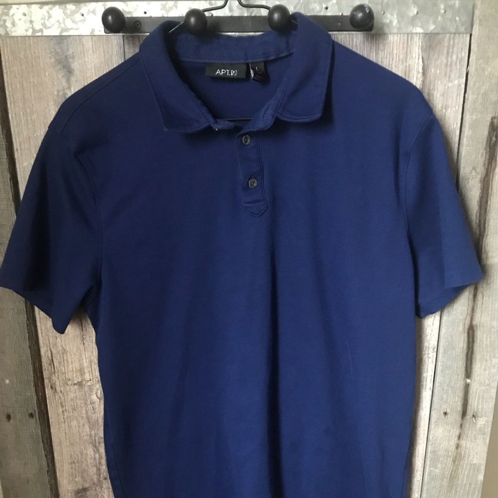 Apt 9 Men’s Blue polo Slim Fit L